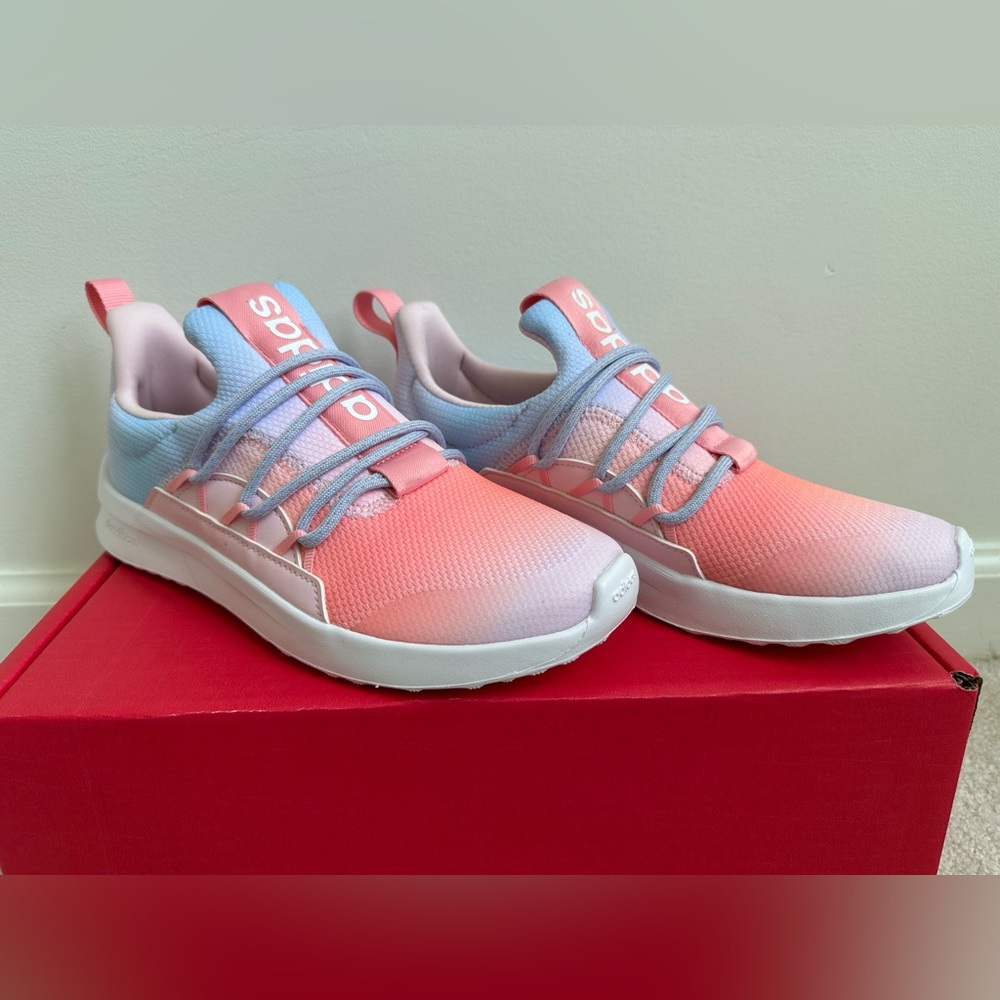 NWOT Adidas Big Kids' Lite Racer Adapt 5.0 Slip On Shoe - Size 6